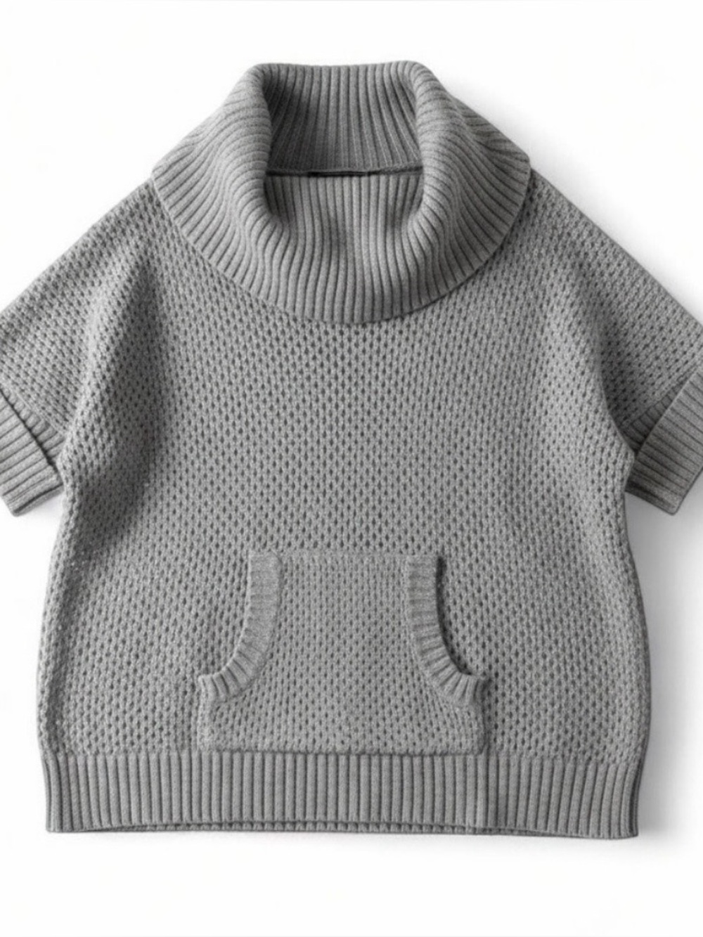Bcbgmaxazria Eddy Gray Dusk Wool Knit Sweater Women One Size